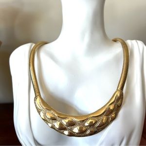 Vintage Park Lane omega 18” gold tone necklace